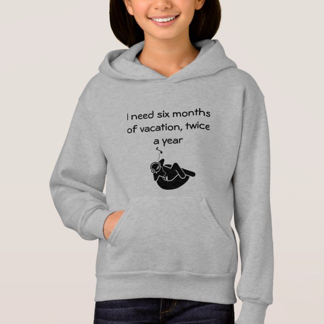 Sechs Monate Ferienhäuser für Mädchen Hoodie (Vorderseite)