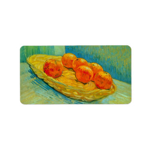 Sechs Orangen durch Vincent van Gogh Adressaufkleber