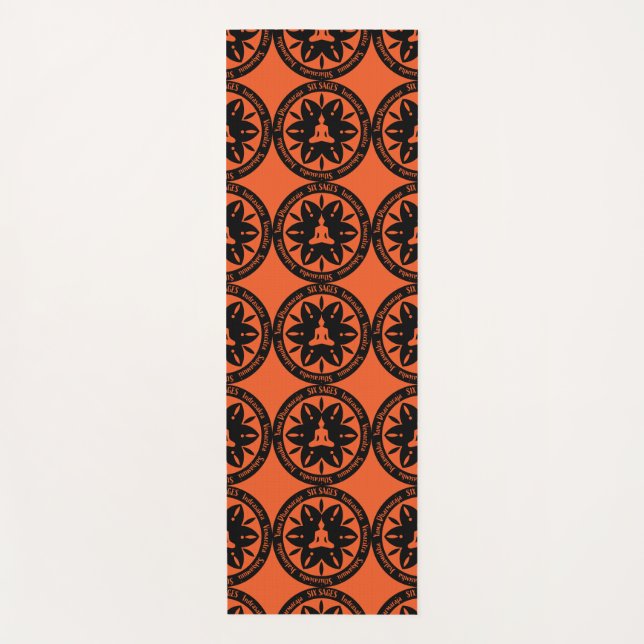 Sechs Sages Samara buddhistische Religion Yogamatte (Vorderseite)