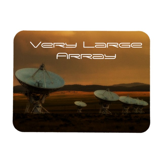 Sechs Satelliten in Folge, sehr großes Array Magnet (Horizontal)