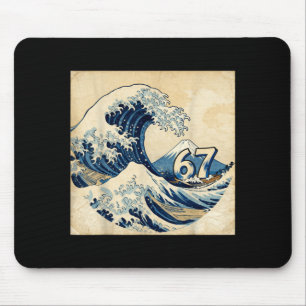 Sechs Sieben 67 6-7 Japanisch Die Große Welle Vor Mousepad