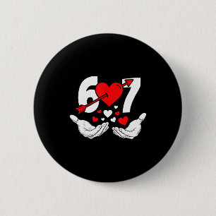 Sechs Sieben 67 6 7 Kinder 67 Meme Hände Lustig Va Button