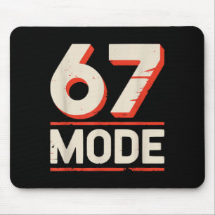 Sechs sieben 67 6 7 Mode Meme lustige Jungen Kinde Mousepad