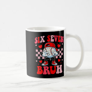 Sechs sieben 67 bruh 6 7 Meme Baseball Eis Drip Kaffeetasse