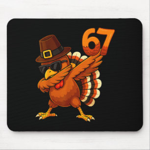 Sechs Sieben 67 Erntedankfest Meme Lustig Dankbar Mousepad
