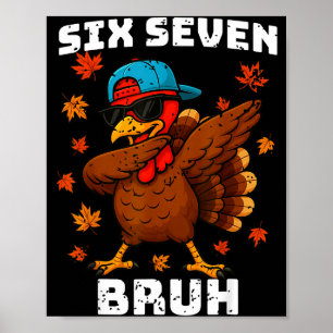 Sechs Sieben 67 Erntedankfest Meme Lustig Dankbar  Poster