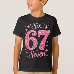 Sechs Sieben 67 Geburtstagalpha Slang Gen 67. Zahl T-Shirt