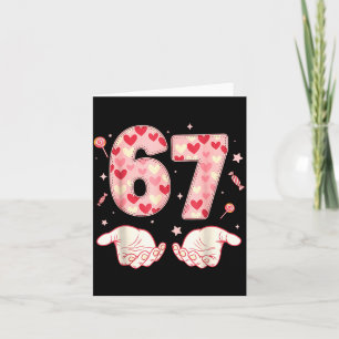 Sechs Sieben 67 Meme 6 7 Valentinstag Herz Männer Karte