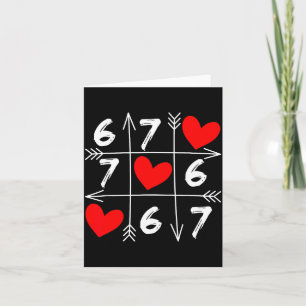 Sechs Sieben 67 Meme 6 7 Valentinstag Herz Männer Karte