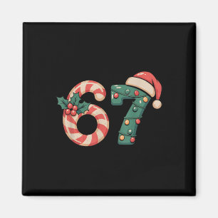 Sechs Sieben 67 Meme Weihnachten  Magnet