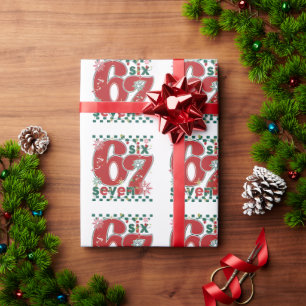 Sechs Sieben 67 Meme Xmas Weihnachten Geschenkpapi Geschenkpapier