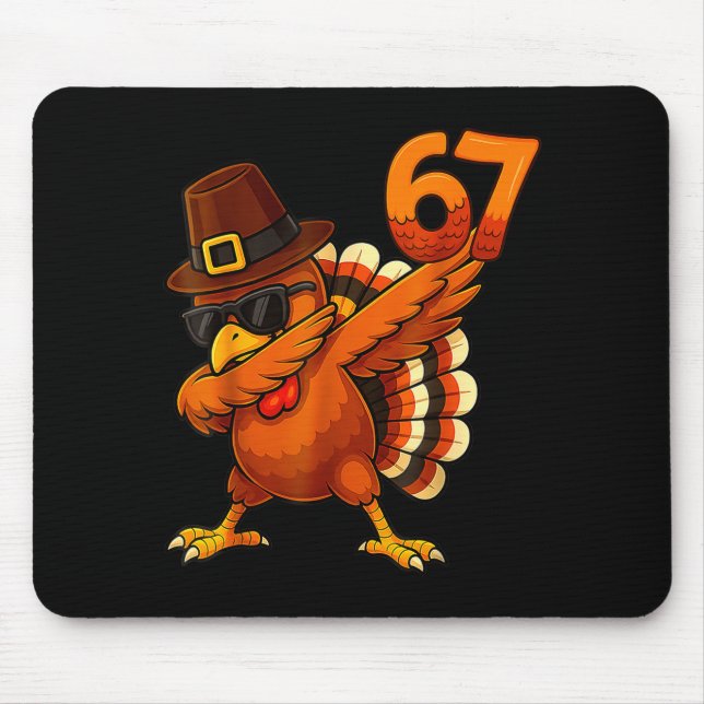 Sechs-sieben-67-thanksgiving-meme-lustig-dankbar-p Mousepad (Vorne)