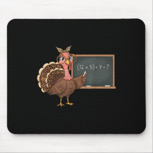 Sechs Sieben 6 7 Meme Nummer 67 Truthahn Erntedank Mousepad