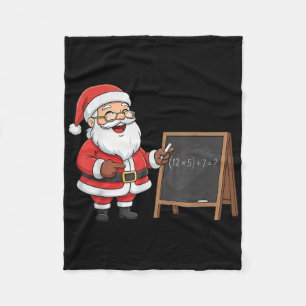 Sechs Sieben 6 7 Meme Santa Weihnachten Xmas Lehre Fleecedecke