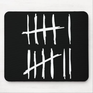 Sechs Sieben 6 7 Strichliste 67 Meme 6-7 Zahlen Lu Mousepad