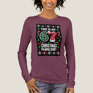 Sechs Sieben 6 7 Weihnachtsshirt Meme Pyjama Obert Tri-Blend Shirt