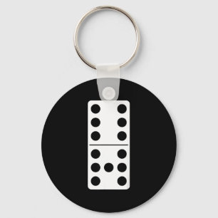 Sechs Sieben Auf Einem Domino Clever Humor 6 7 Mem Schlüsselanhänger