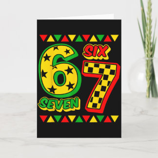 Sechs Sieben Black History Month 6 7 Black History Karte