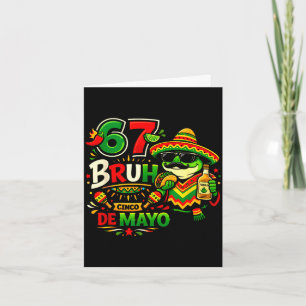 Sechs sieben bruh 67 cinco de mayo mexikanische Pa Karte
