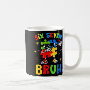 Sechs sieben bruh Autismus-Bewusstsein-Puzzle 67 M Kaffeetasse