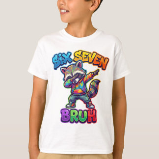 Sechs Sieben Bruh, Lustiger Dabbing-Waschbär 67 Me T-Shirt