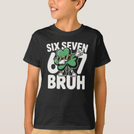 Sechs Sieben Bruh Lustiger Irischer Shamrock Dabbi T-Shirt