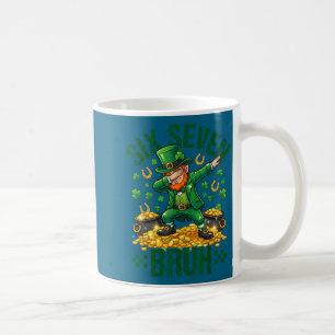 Sechs sieben bruh St. Patricks Tag Shamrocks 67 Kaffeetasse