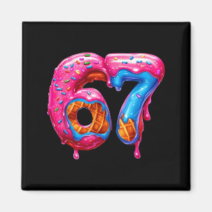 Sechs Sieben Donut Eis Drip Cool Meme Lustig 67 Magnet