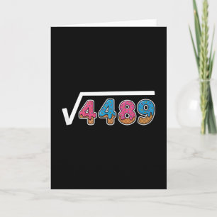 Sechs Sieben Eis Drip Cool Meme 67 Lustig Quadrat Karte