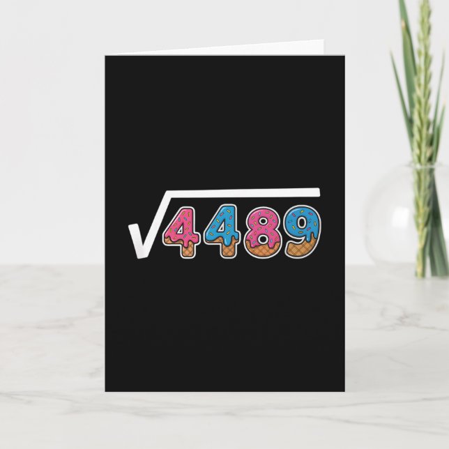 Sechs Sieben Eis Drip Cool Meme 67 Lustig Quadrat Karte (Vorderseite)