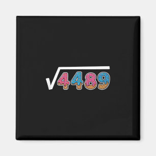 Sechs Sieben Eis Drip Cool Meme 67 Lustig Quadrat Magnet