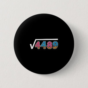 Sechs Sieben Eiscreme-Tropfen Cool Meme 67 Lustige Button