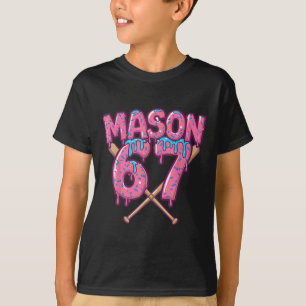 Sechs Sieben Eiscreme-Tropfsport 67 Lustig Mason M T-Shirt