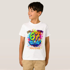 Sechs Sieben Geburtstag Handwerk Party Shirt,Graff T-Shirt