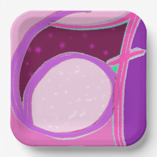 Sechs sieben Geburtstagsplatten Pappteller