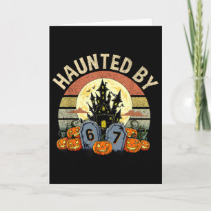 Sechs Sieben Gen Alpha Z Halloween 6767 Lustig Hei Karte