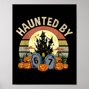 Sechs Sieben Gen Alpha Z Halloween 6767 Lustig Hei Poster