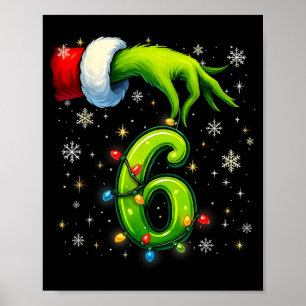 Sechs Sieben Lustiger Weihnachts-Meme-Paar-Passend Poster