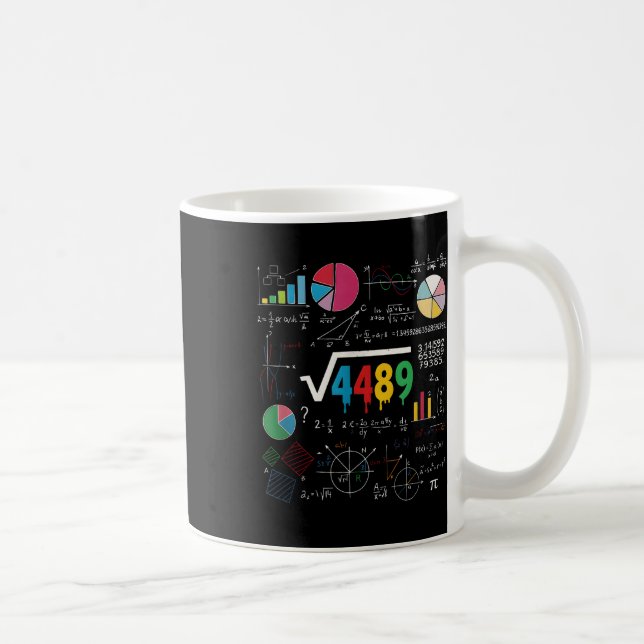 Sechs Sieben Mathelehrer 67 Meme Quadratwurzel 448 Kaffeetasse (Rechts)