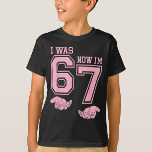 Sechs Sieben Meme 7 Jahre altes Geburtstags-Shirt T-Shirt