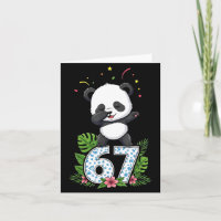 Sechs Sieben Meme Dabbing Baby Panda 67 Lustig Gen