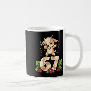 Sechs Sieben Meme Dabbing Baby Ziege 67 Lustig Gen Kaffeetasse