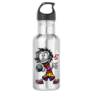 Sechs sieben! Meme Edelstahlflasche