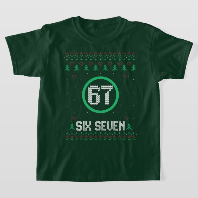 Sechs Sieben Meme Hässlicher Weihnachtspullover Ju T-Shirt (Ablage )