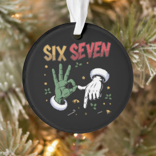 Sechs Sieben Meme Lustiger Böser Kerl Weihnachten  Ornament