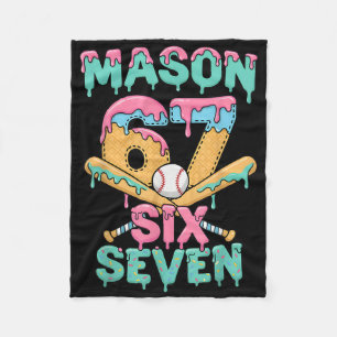 Sechs Sieben Meme Mason Eiscreme tropft Lustig Bys Fleecedecke