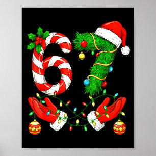 Sechs Sieben Meme Weihnachten 67 Santa Lustiges We Poster