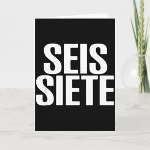Sechs Sieben Spani-Shirt Karte
