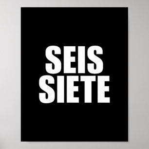 Sechs Sieben Spanisch  Poster