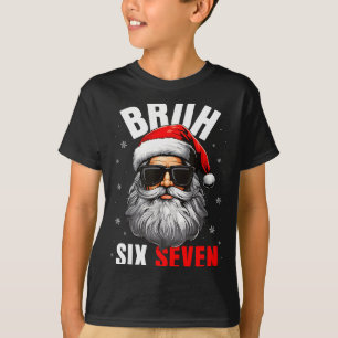 Sechs Sieben Weihnachten Bruh Santa Jungen Männer  T-Shirt